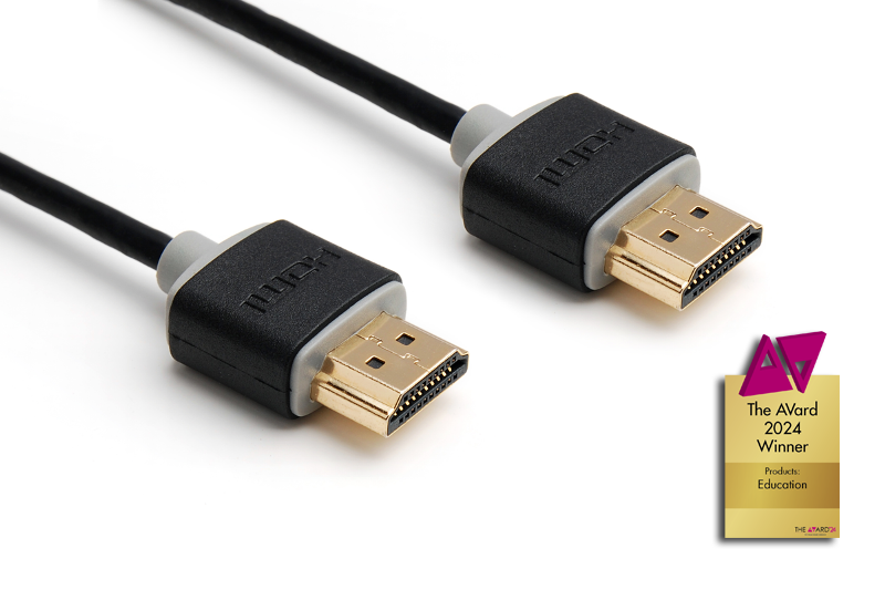 syscomtec Kabel HDMI2.0 SLIM UHD/ 4K HDMI St./ HDMI St. 0,5m  SCT-HDMI20SLIM-005